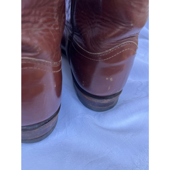 Unisex Justin Brown Western Cowboy Boots Size men’s size 7.5‎ made in USA - Picture 9 of 15
